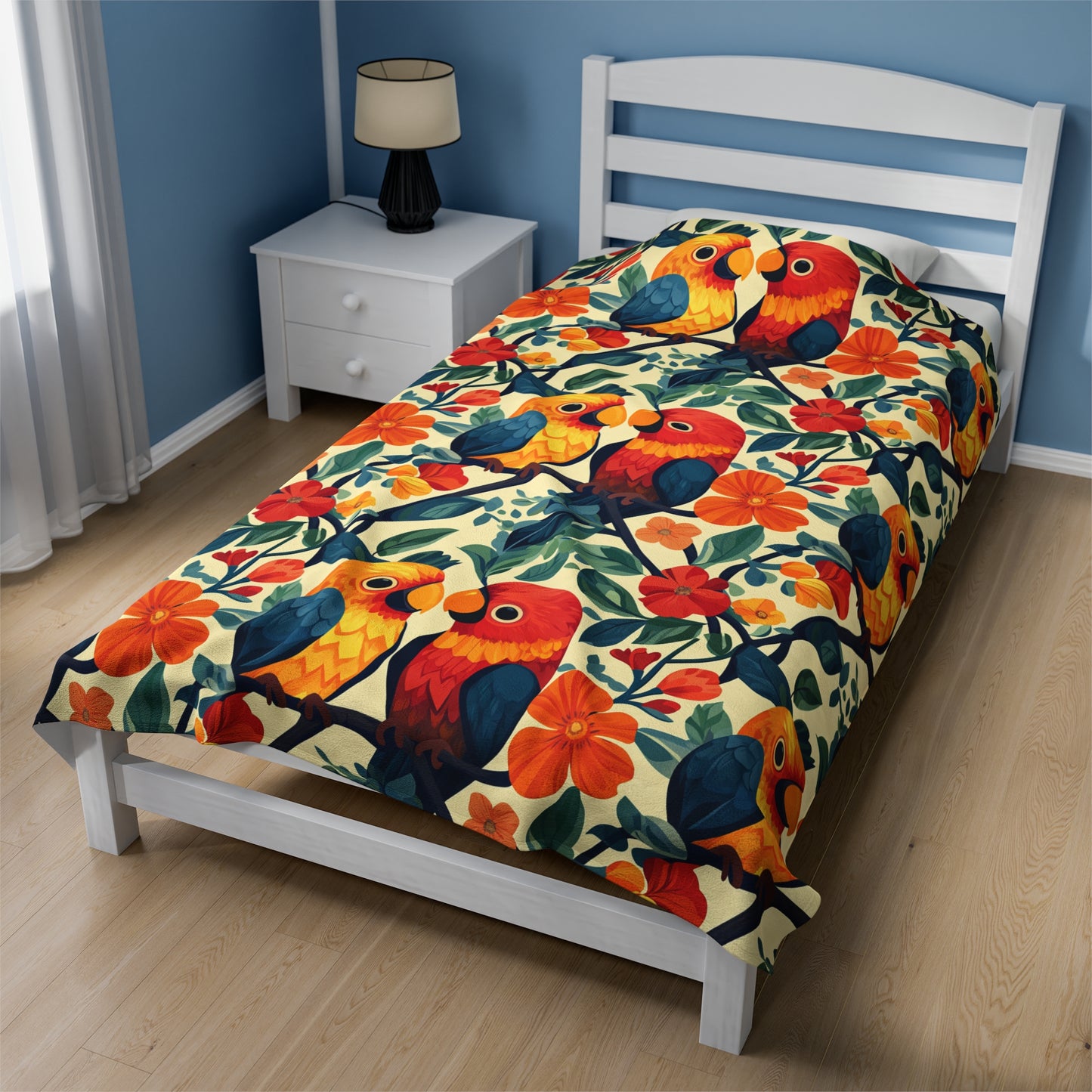 Velveteen Plush Blanket - Tropical Romance