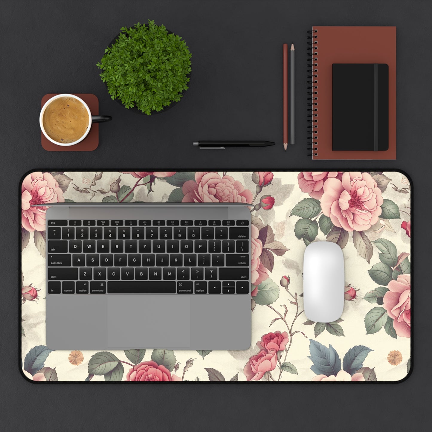 Gaming Desk Mat - Timeless Roses