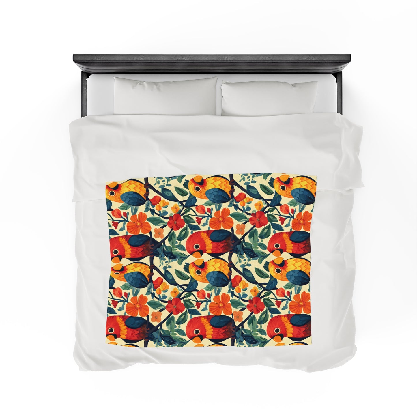 Velveteen Plush Blanket - Tropical Romance