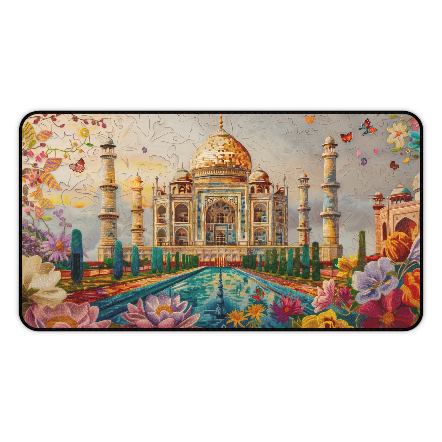 Gaming Desk Mat - Majestic Beauty of the Taj Mahal