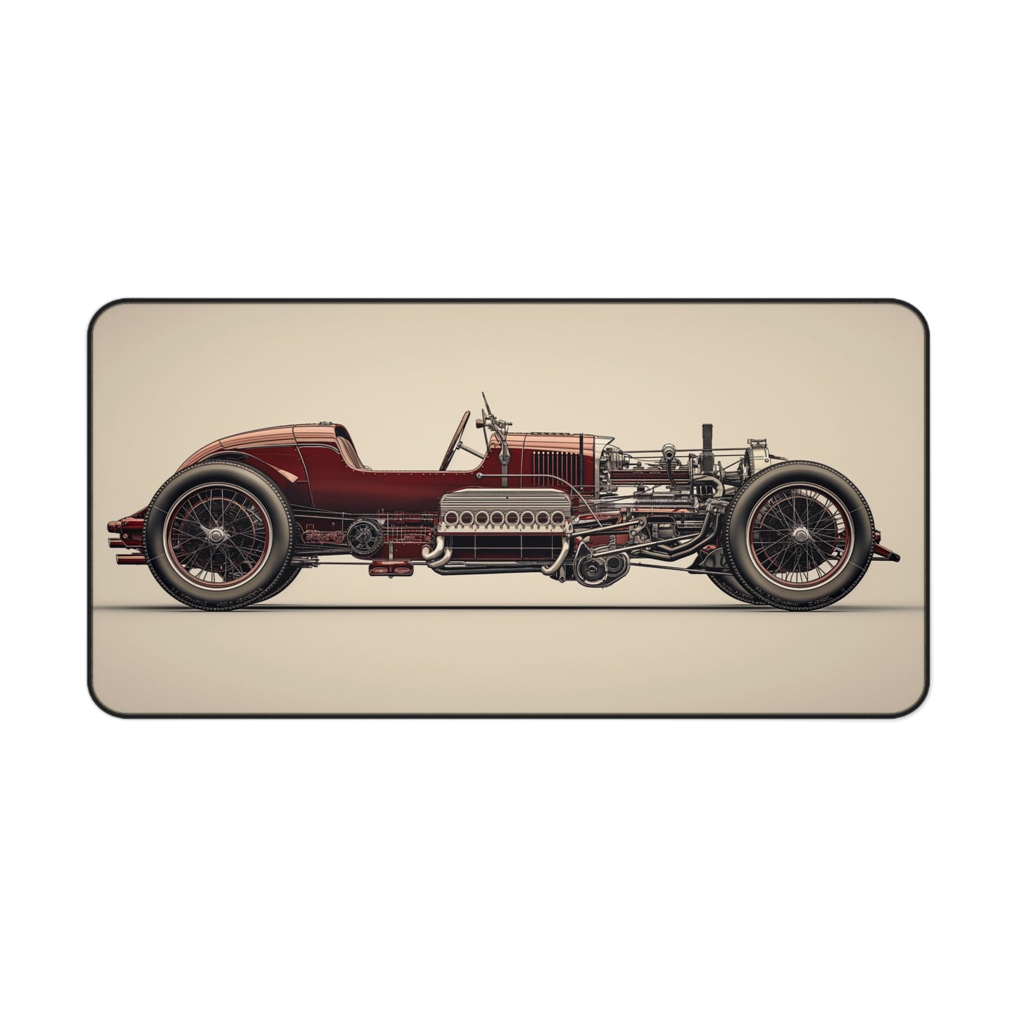 Gaming Desk Mat - Vintage Racing Machine