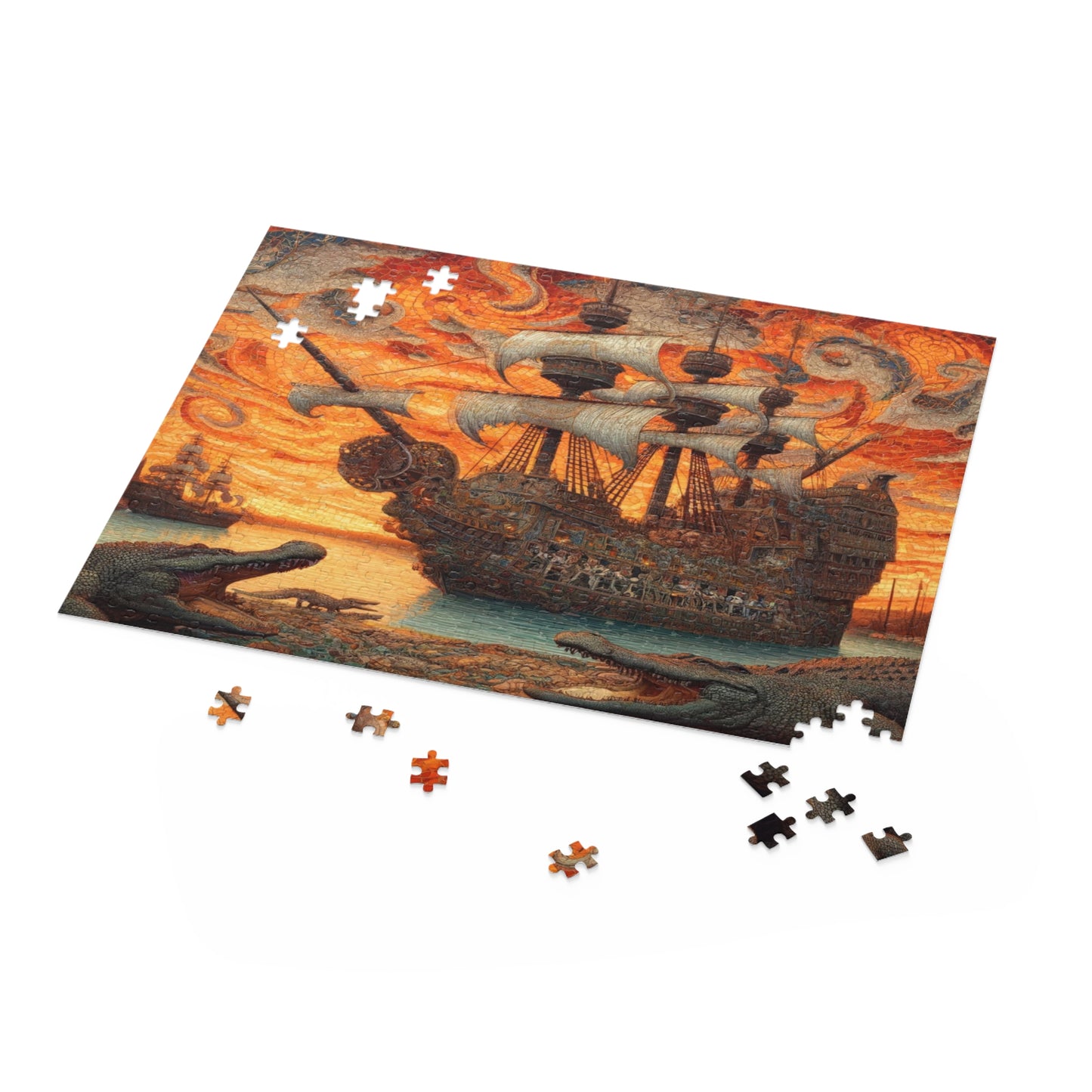 Pirate's Odyssey: Mosaic Seas - Puzzle (120, 252, 500-Piece)