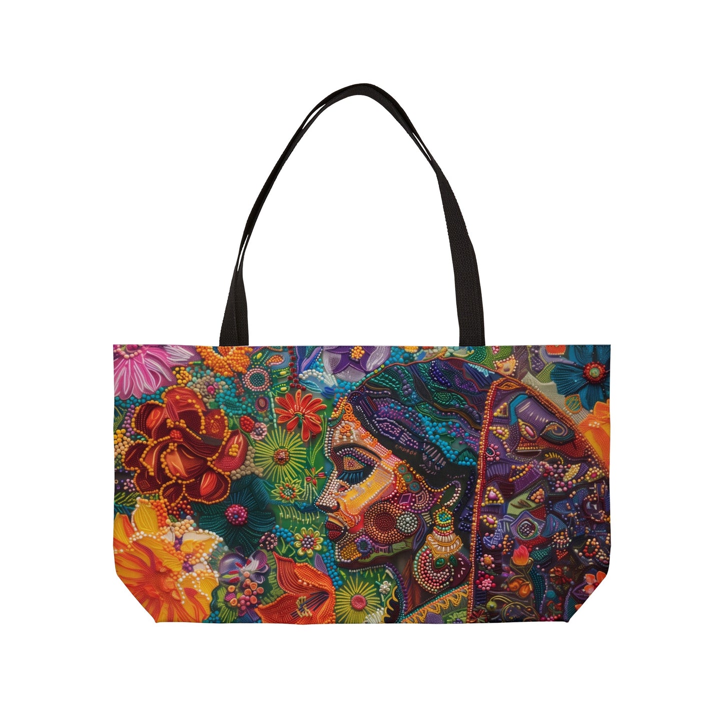 Weekender Tote Bag - Graceful Village Beauty in Traditional Attire