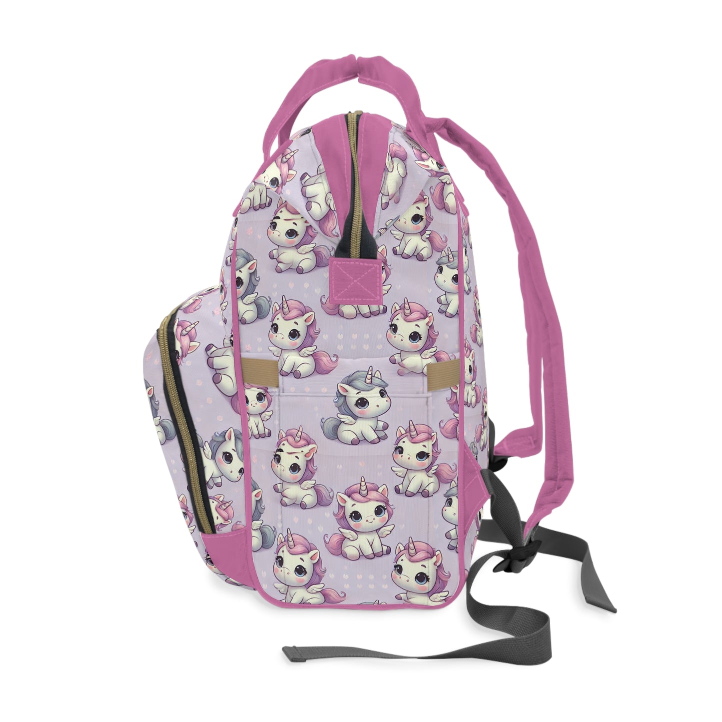 Custom Multifunctional Diaper Backpack - Unicorn Whispers