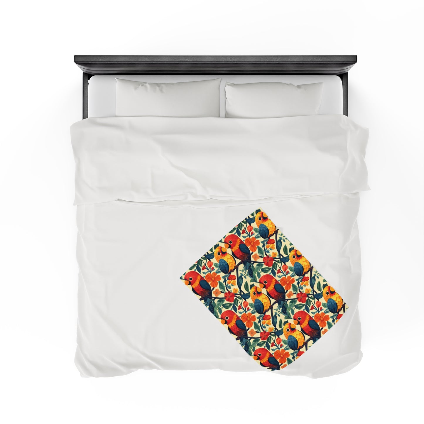 Velveteen Plush Blanket - Tropical Romance