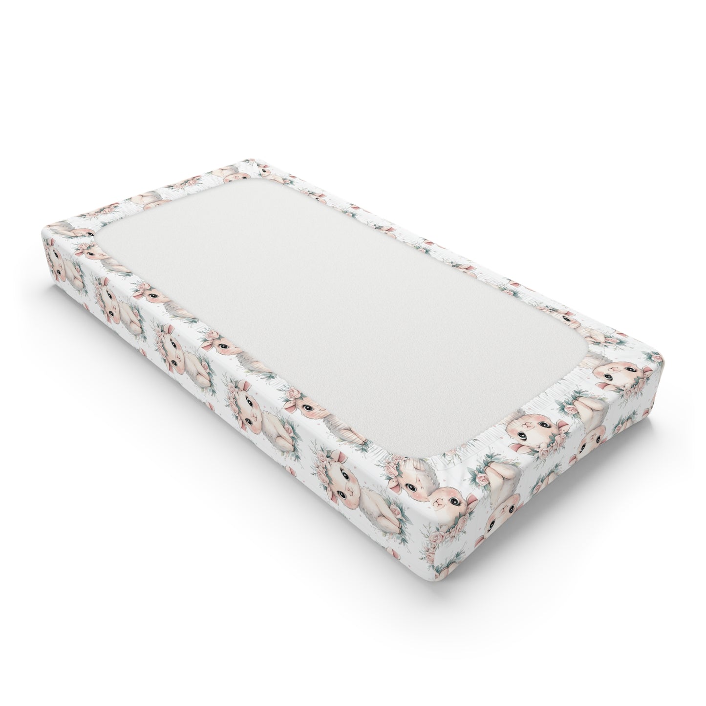 Custom Changing Pad Cover: Lamb Lullaby