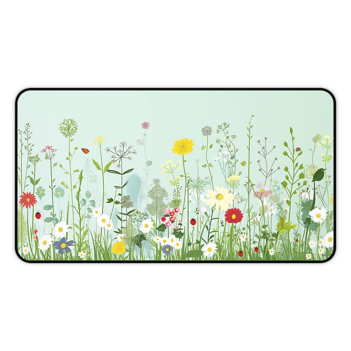 Gaming Desk Mat - Floral Flight