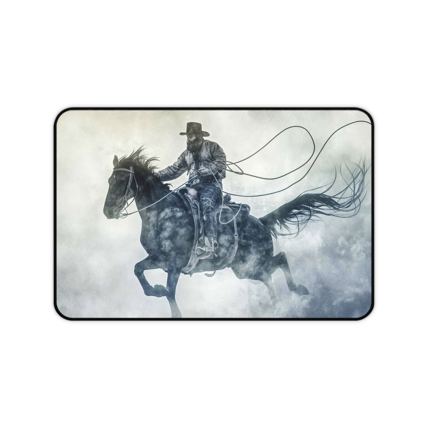 Gaming Desk Mat - Wrangler in the Mist