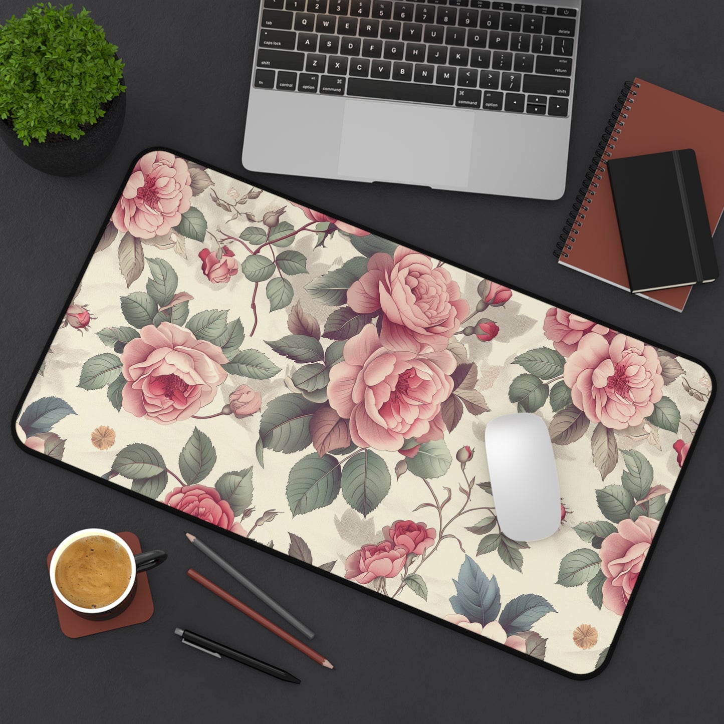 Gaming Desk Mat - Timeless Roses