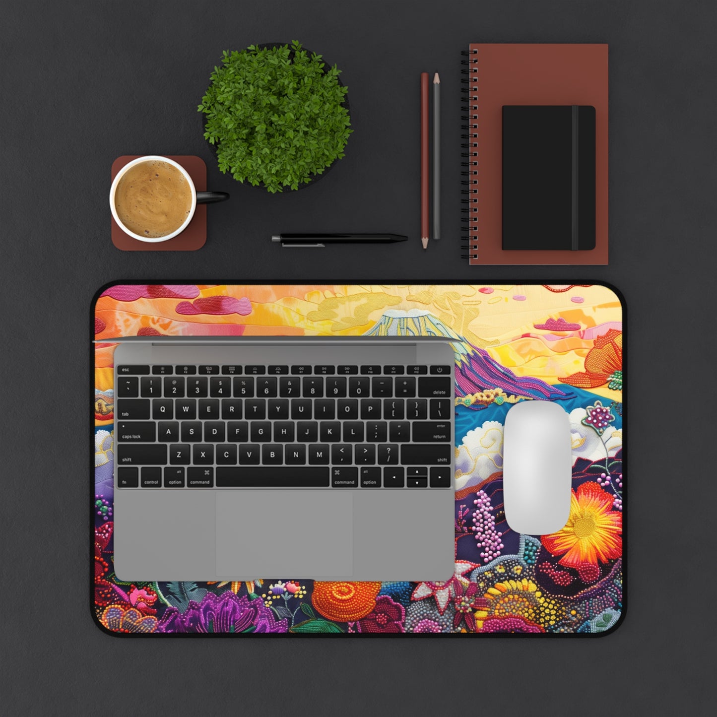 Gaming Desk Mat - Sunrise Majesty at Mount Kilimanjaro