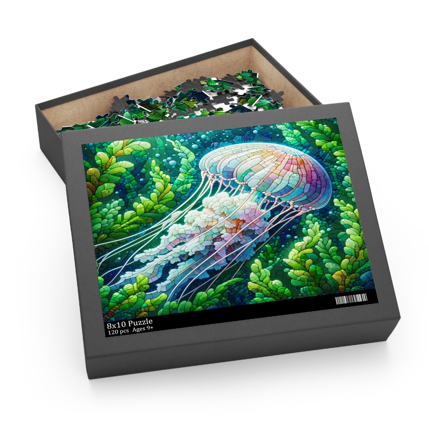 Translucent Jellyfish: Mosaic Underwater - Puzzle (120, 252, 500-Piece)
