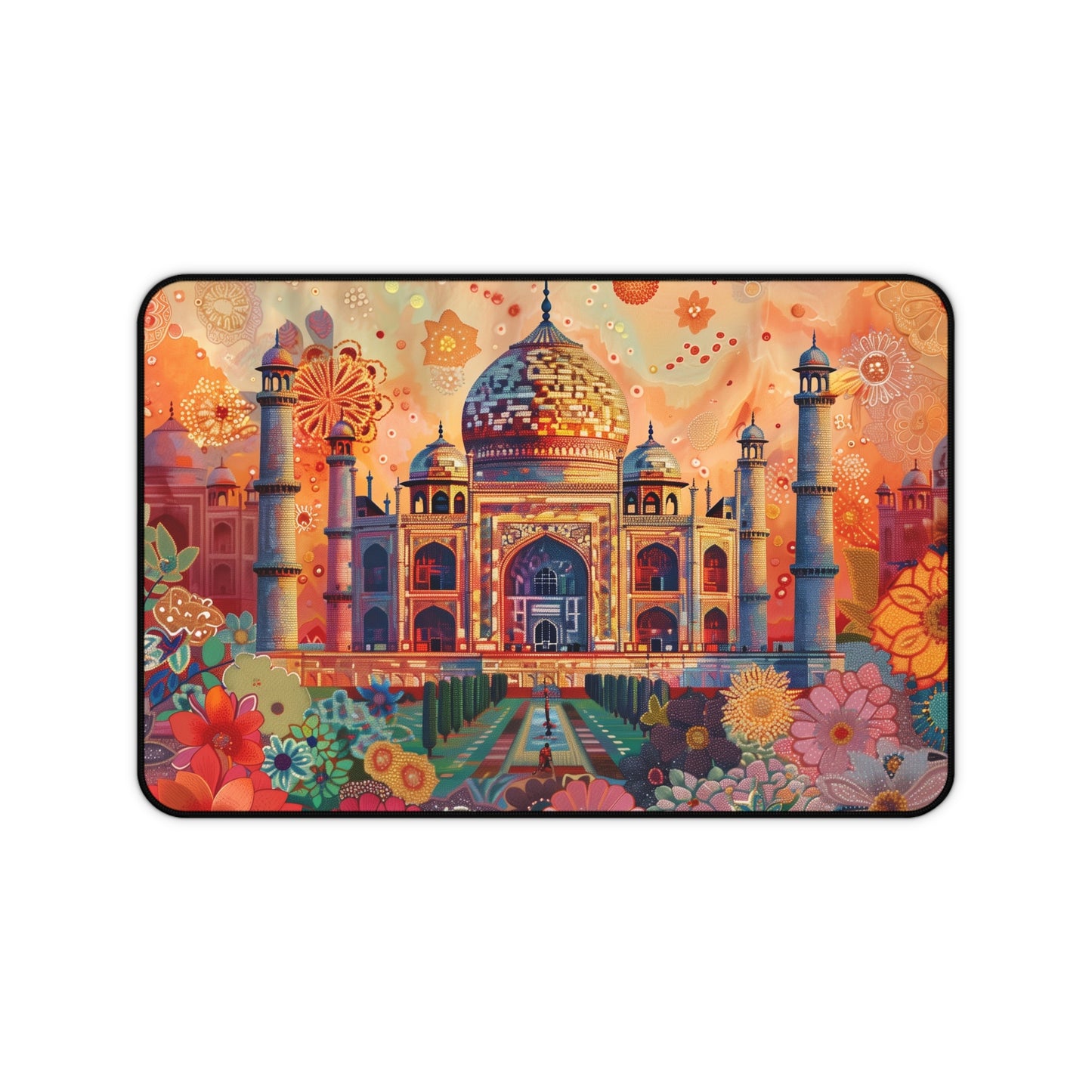 Gaming Desk Mat - Radiant Splendor of the Taj Mahal