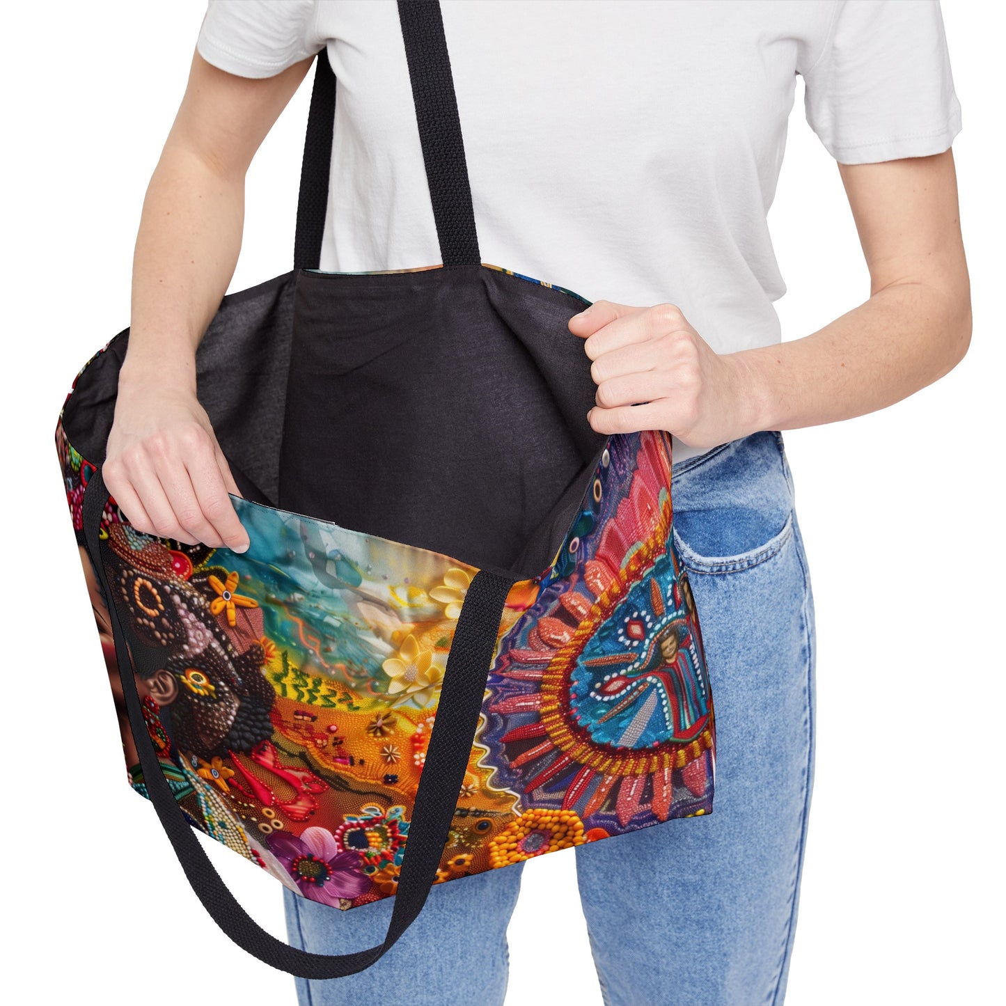 Weekender Tote Bag - Vibrant Brazilian Beauty in Traditional Attire