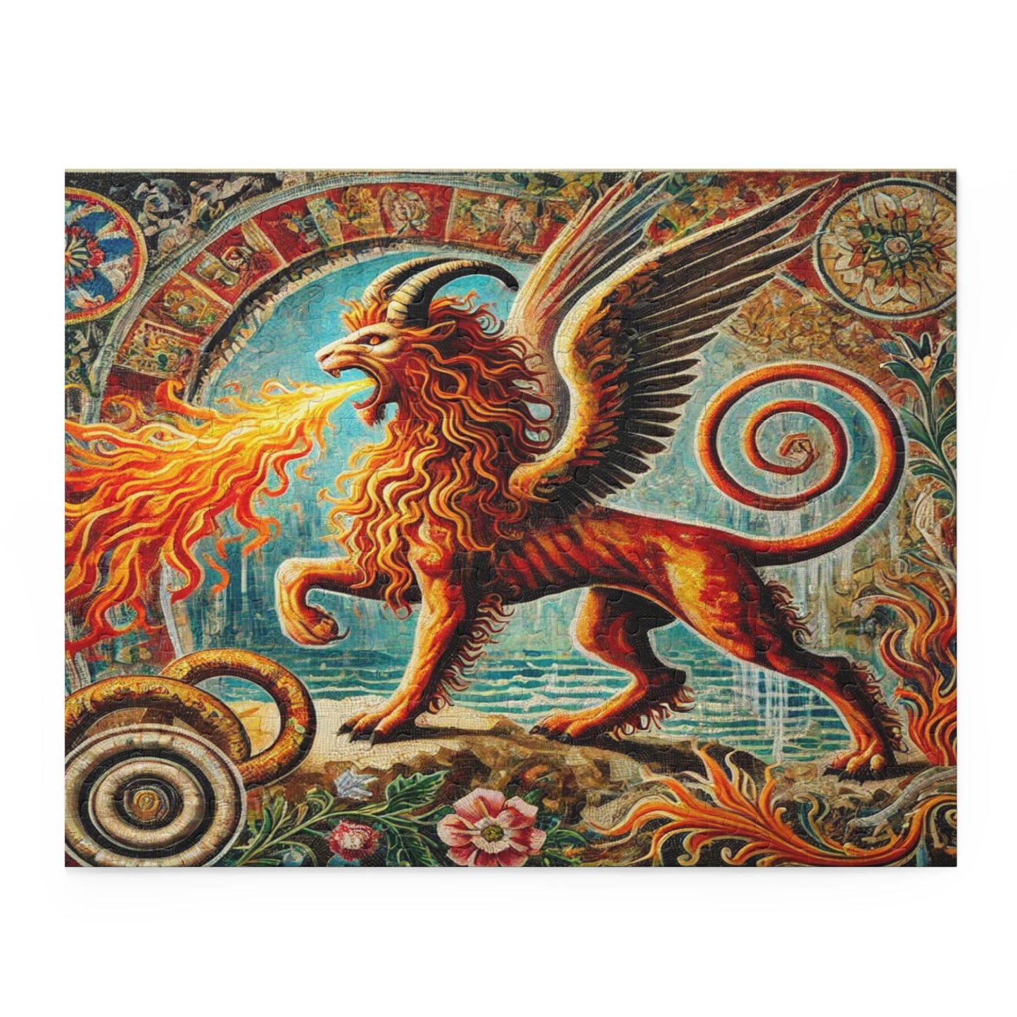 Chimera's Fiery Wrath - Puzzle (120, 252, 500-Piece)