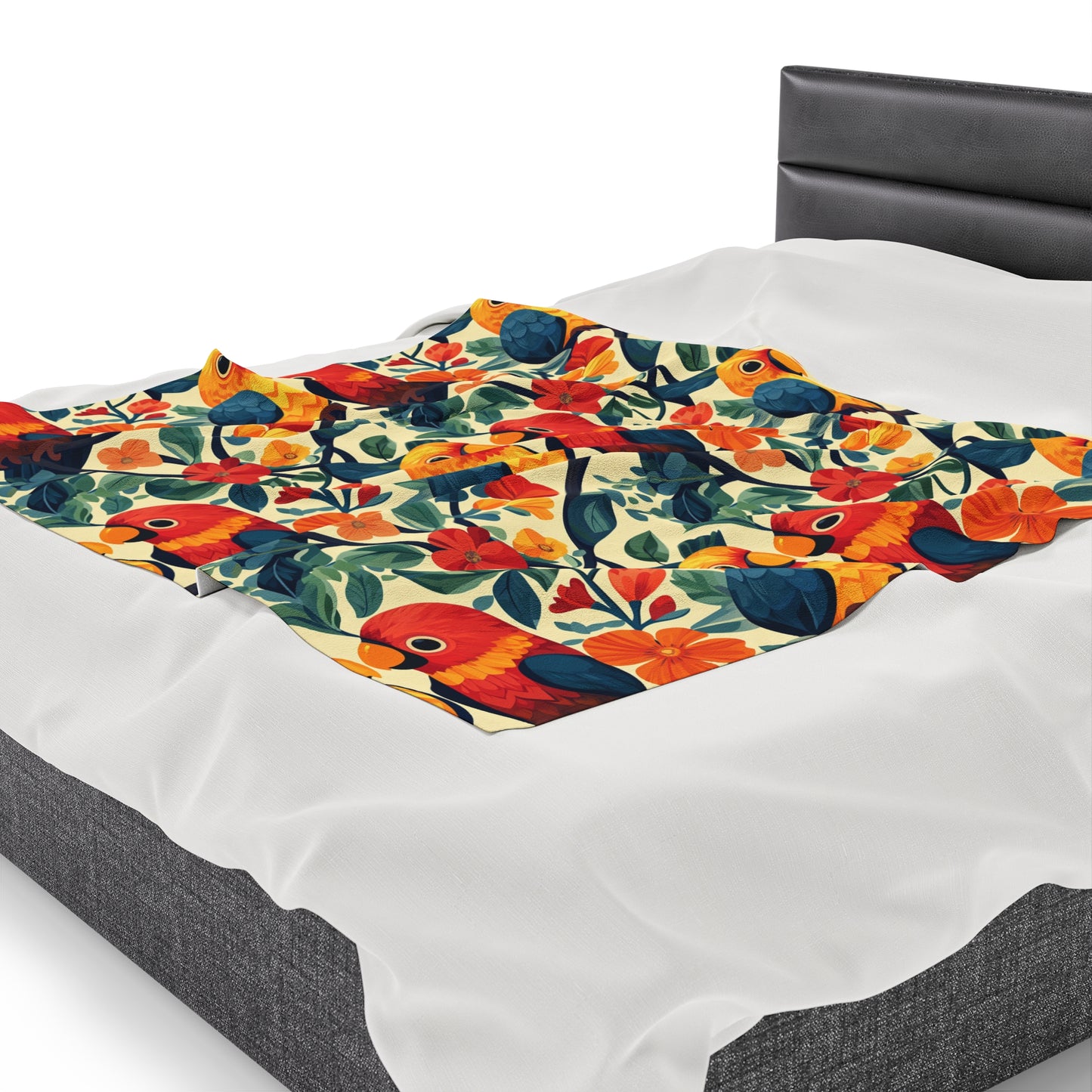 Velveteen Plush Blanket - Tropical Romance