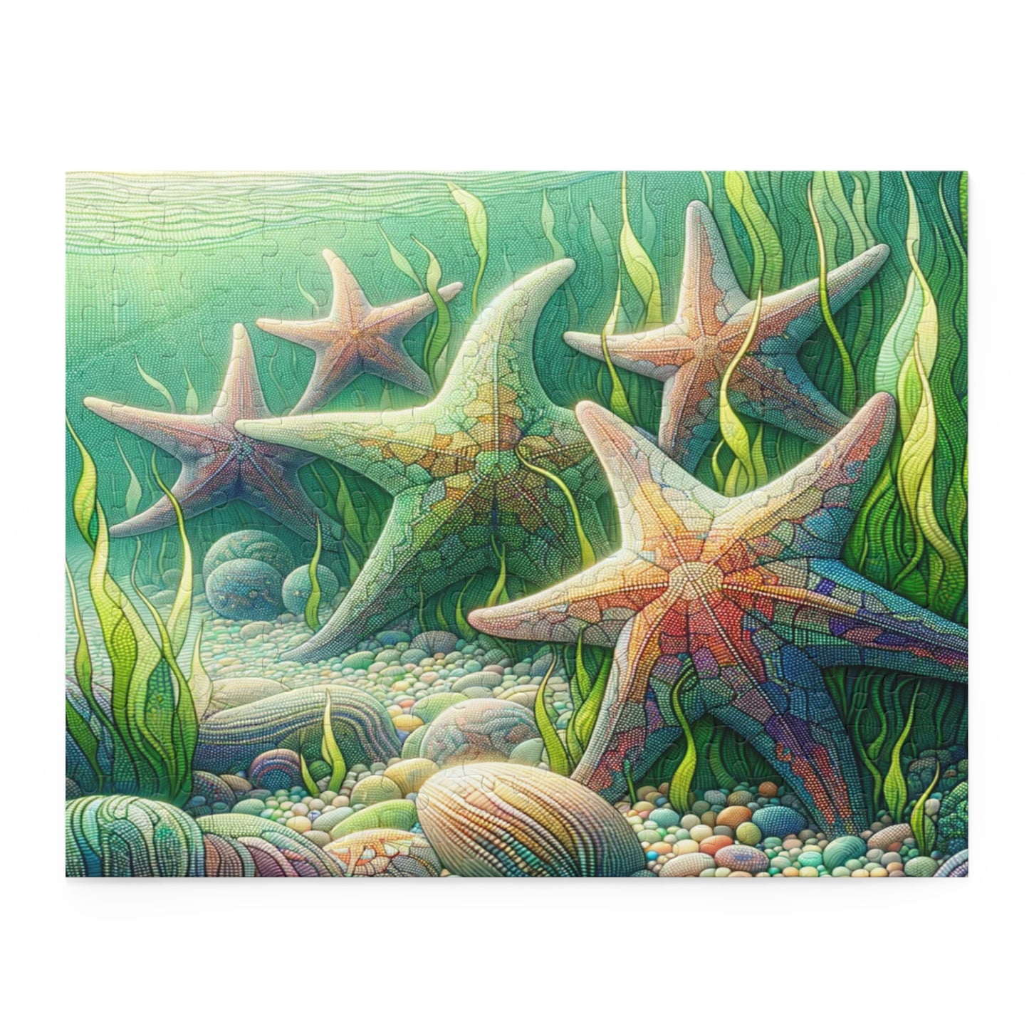 Starfish Serenity: Underwater Mosaic - Puzzle (120, 252, 500-Piece)