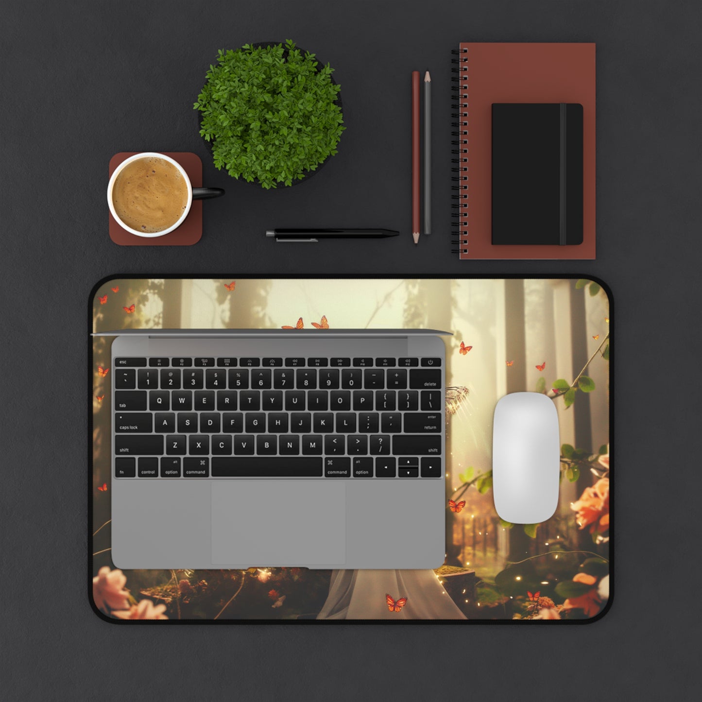 Gaming Desk Mat - Enchanted Monarch