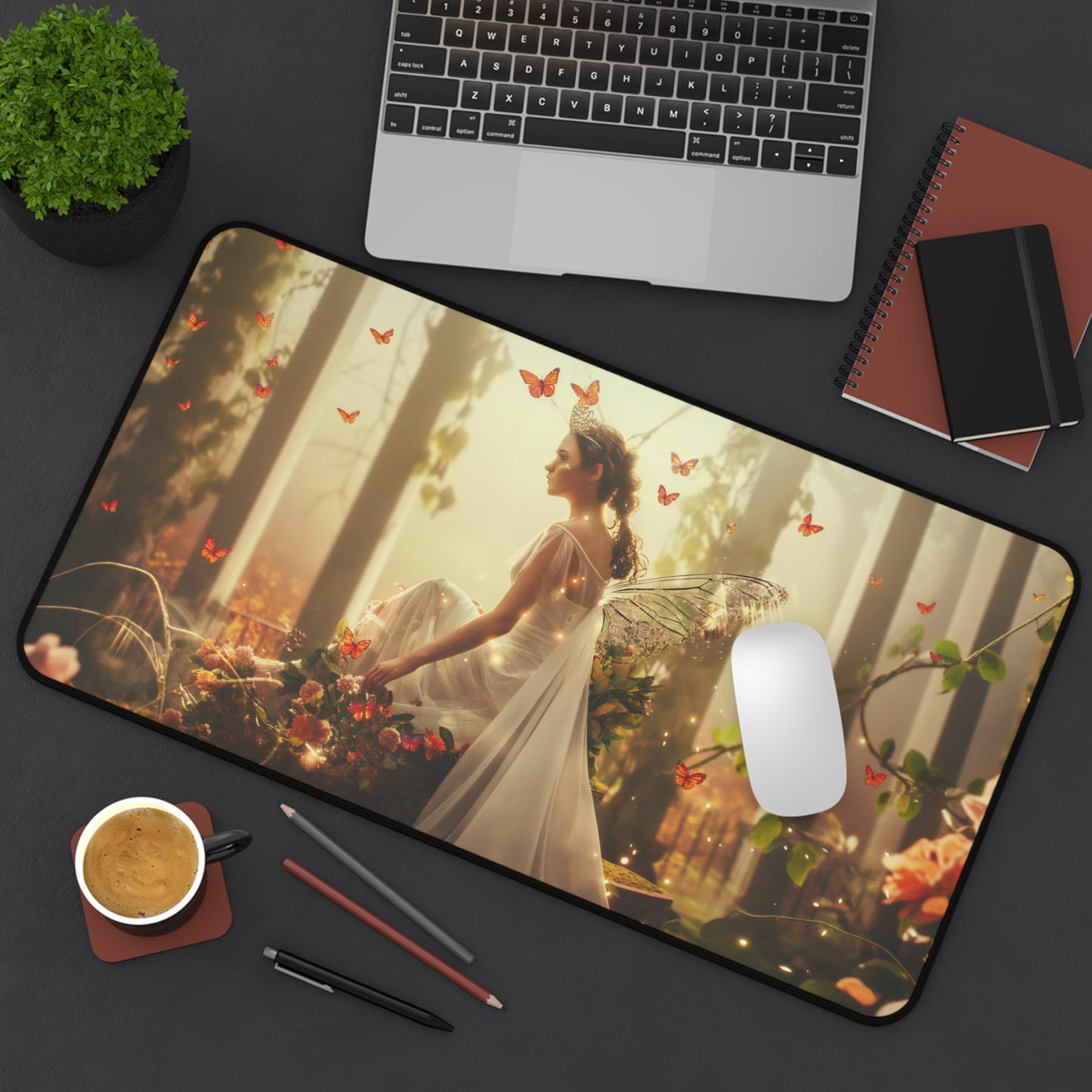 Gaming Desk Mat - Enchanted Monarch