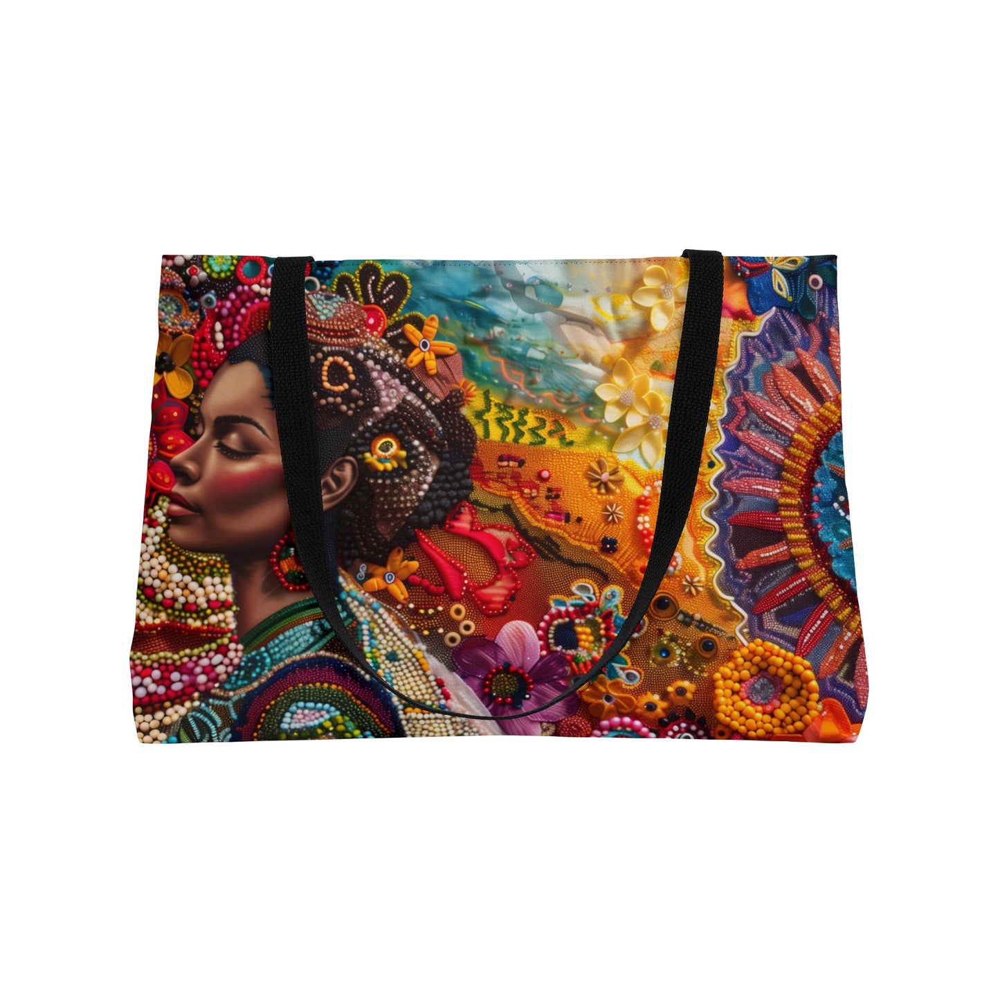 Weekender Tote Bag - Vibrant Brazilian Beauty in Traditional Attire