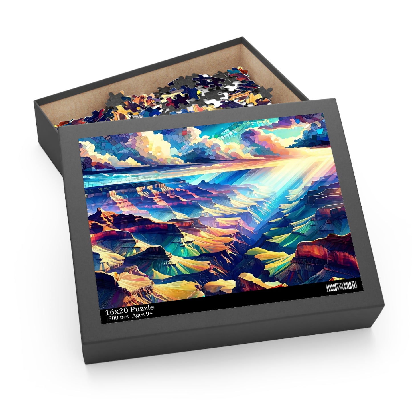 Majestic Sunrise Over Grand Canyon Mosaic - Puzzle (120, 252, 500-Piece)