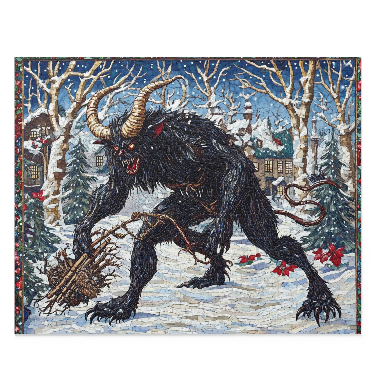 Krampus's Holiday Prowl - Custom Jigsaw Puzzle (120, 252, 500-Piece)