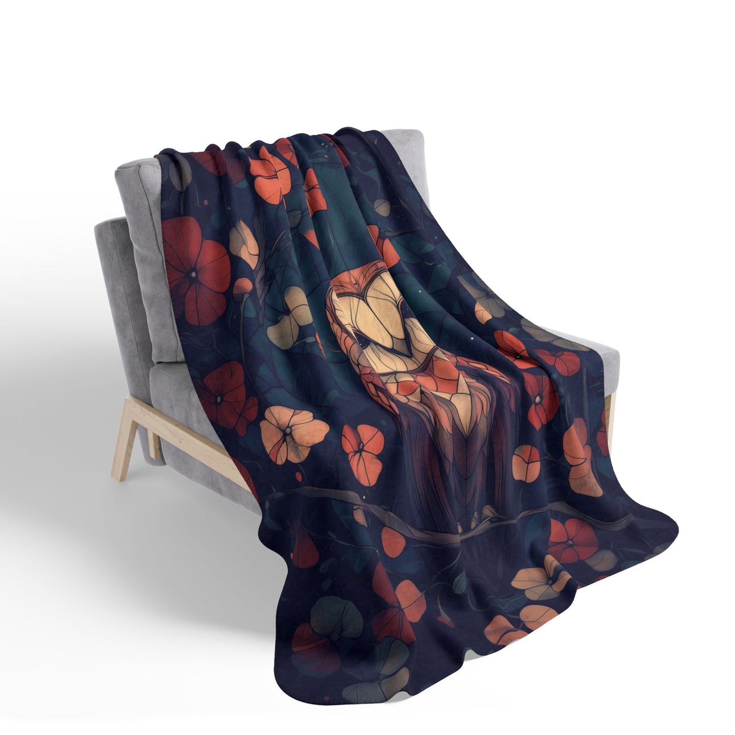 Sherpa Blanket: Custom Night Watch, Fleece Throw