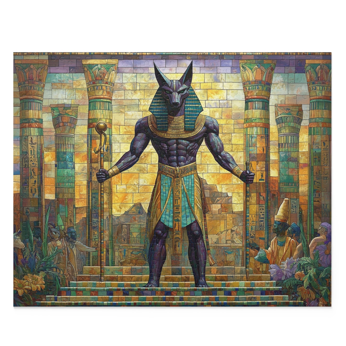 Guardian of the Pharaohs: Anubis Stands Watch - Puzzle (120, 252, 500-Piece)