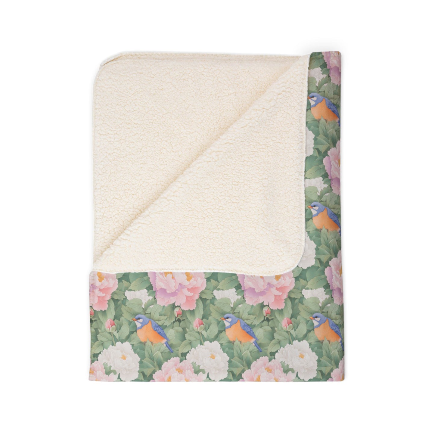 Sherpa Blanket: Custom Dream Blooms Fleece Throw