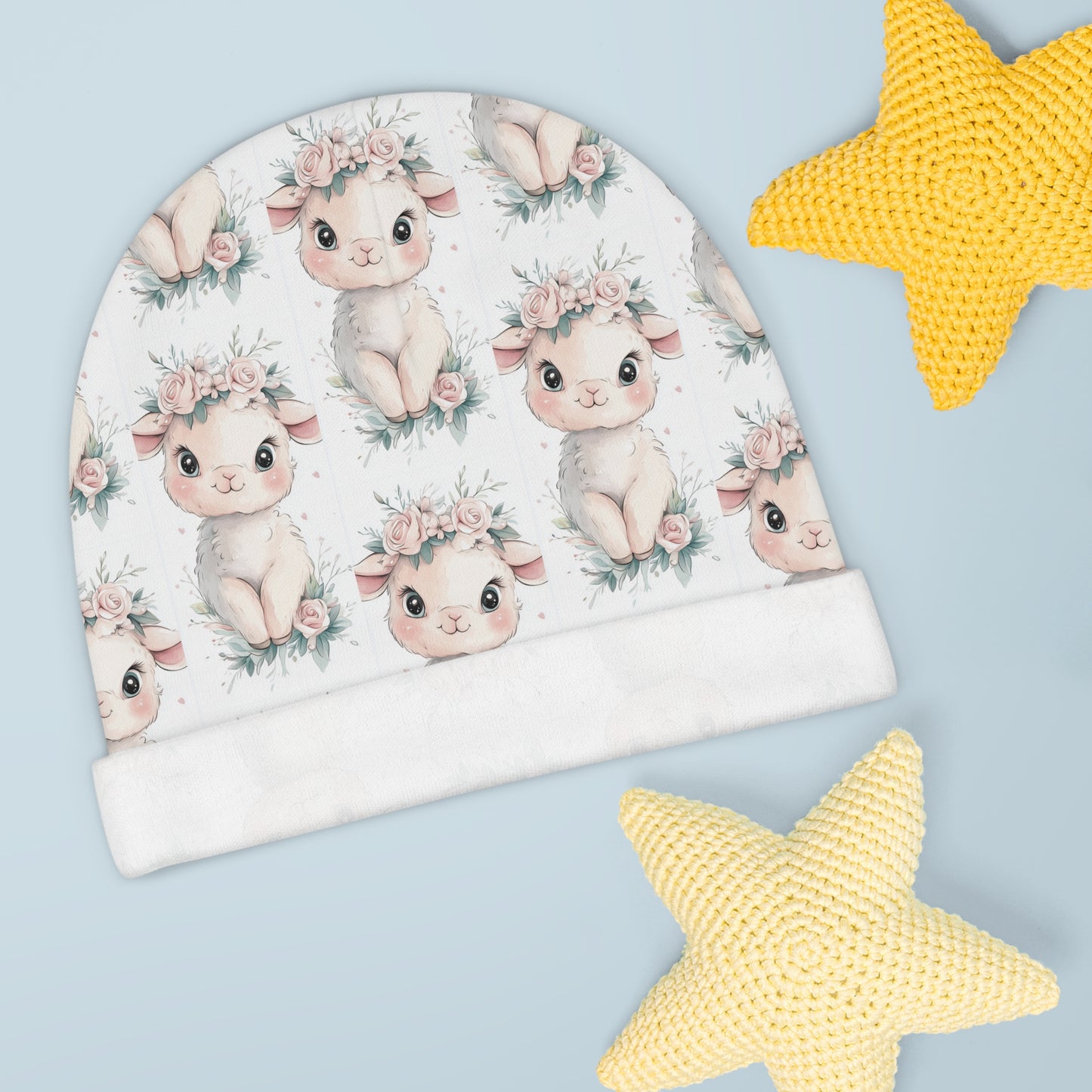 Custom Baby Beanie Gift: Lamb Lullaby