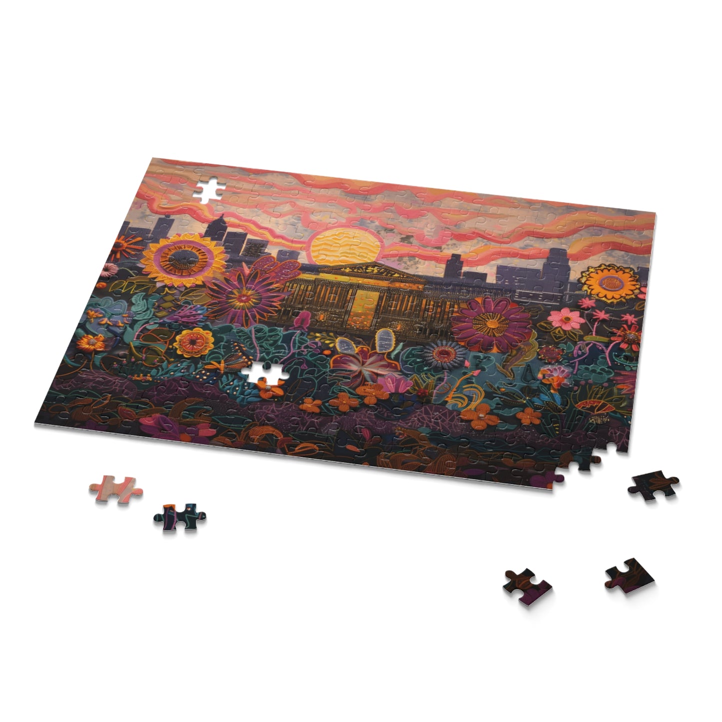 The Met at Sunset Bloom - Puzzle (120, 252, 500-Piece)