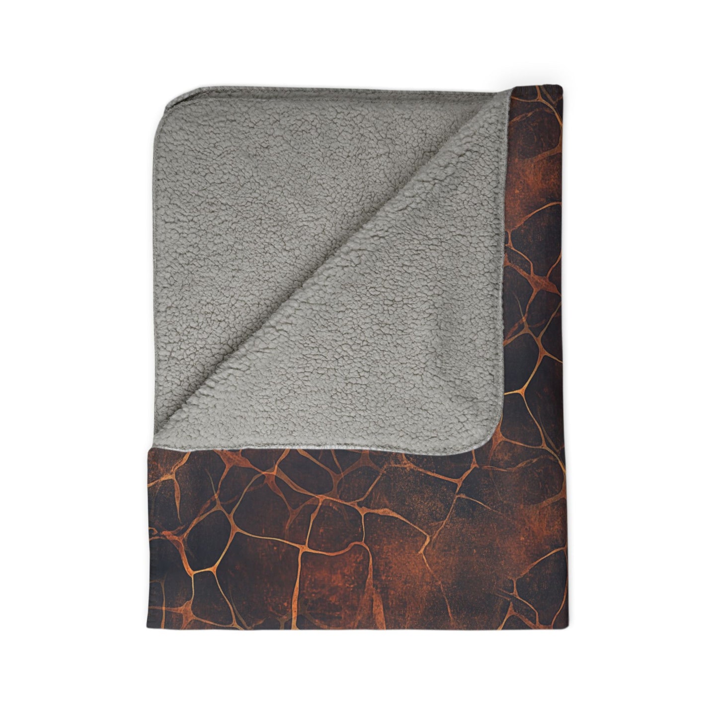 Sherpa Blanket: Custom Golden Giraffe Fleece Throw