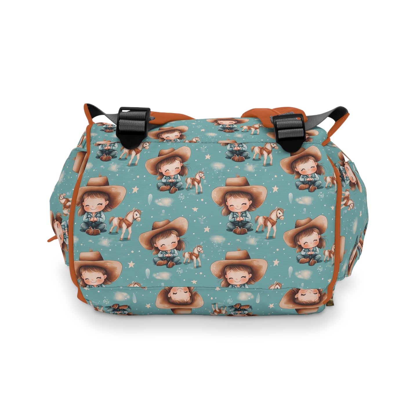 Custom Multifunctional Diaper Backpack: Cowgirl Cuddles
