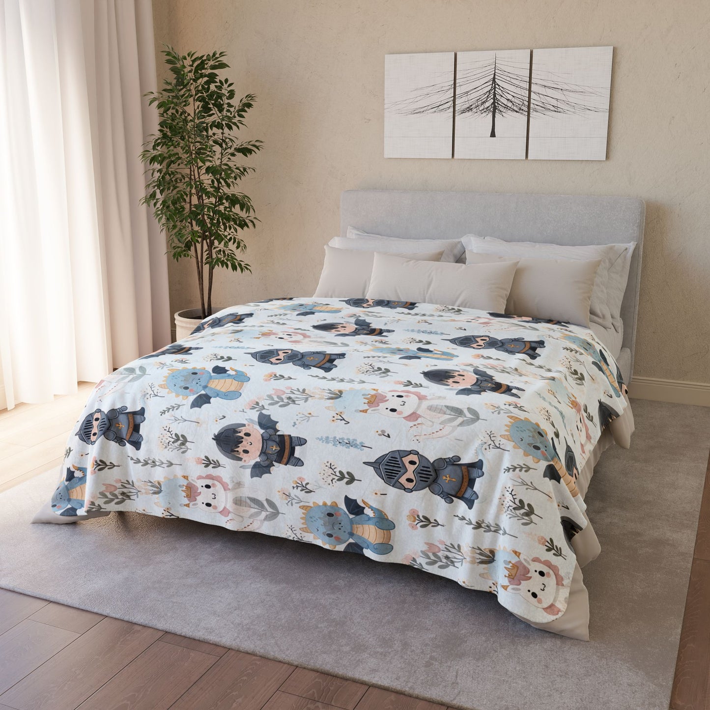 Sherpa Blanket: Adventures in Fairyland, Custom Fleece Throw