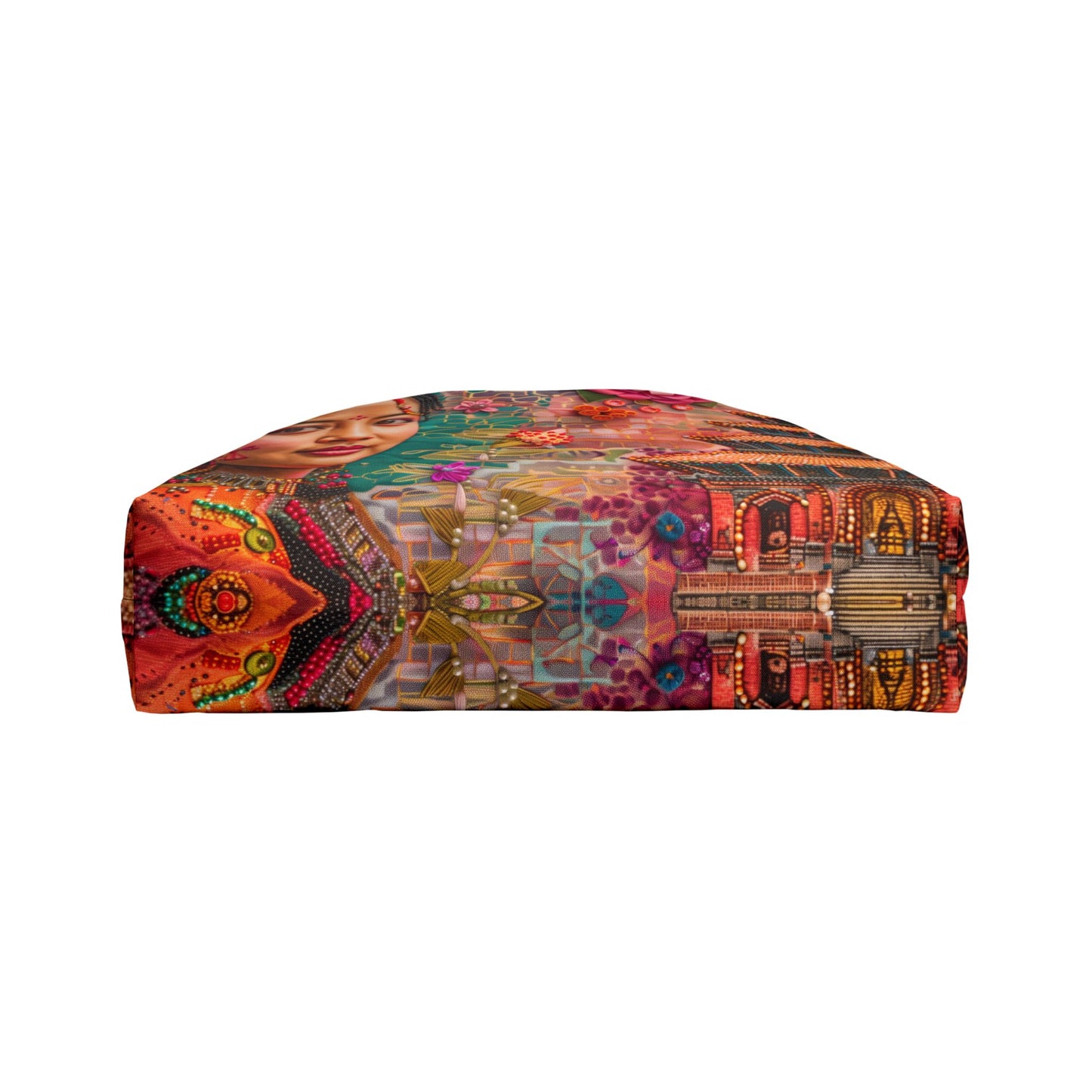 Weekender Tote Bag - Radiant Nepali Woman at Iconic Durbar Square Temple