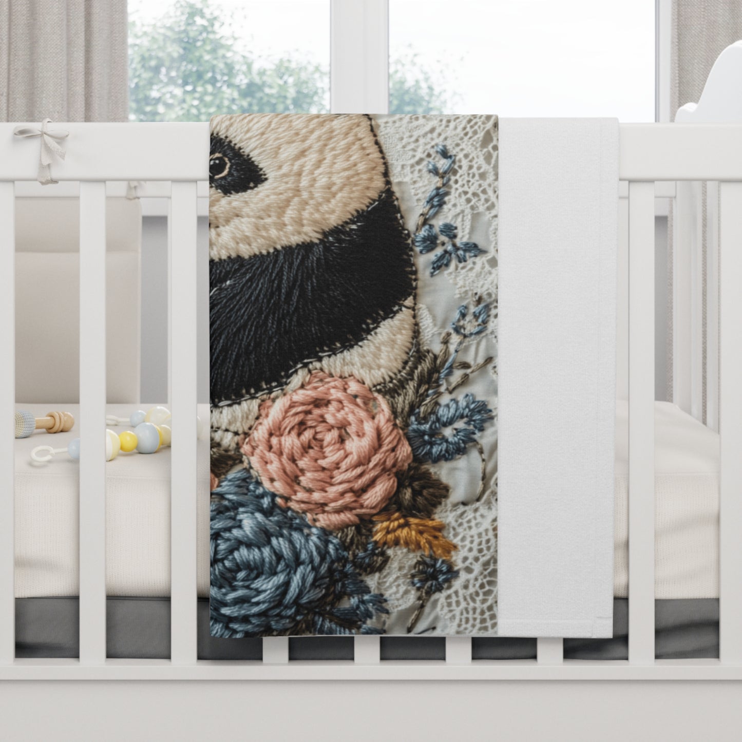 Custom Soft Baby Fleece Blanket - Twin Panda Pals