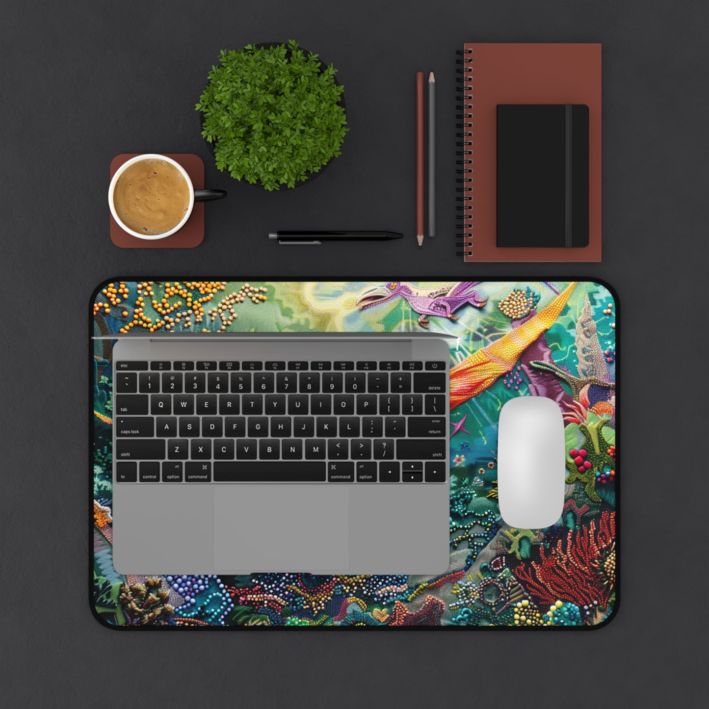 Gaming Desk Mat - Pterosaurs: A Dive into Fantasy