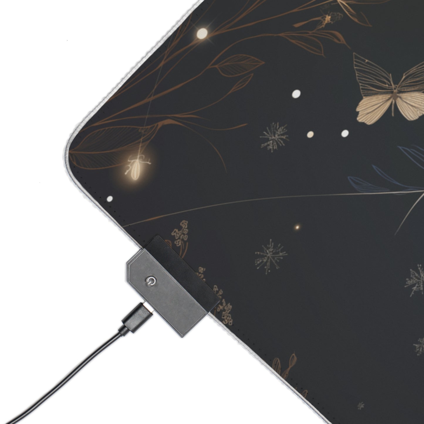 LED Gaming Mouse Pad - Moonlit Enchantment: A Night Garden