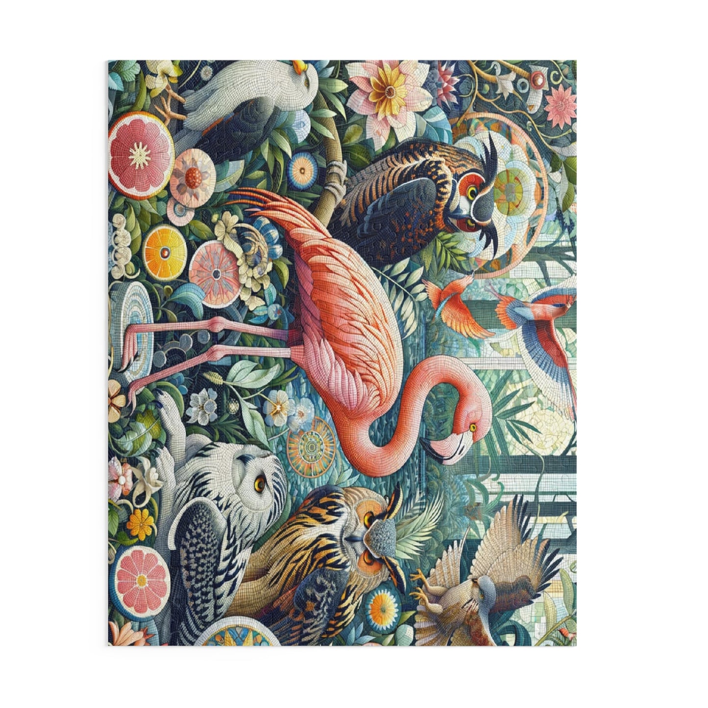 Garden of Eden: An Ornate Mosaic of Majestic Birds - Puzzle (120, 252, 500-Piece)