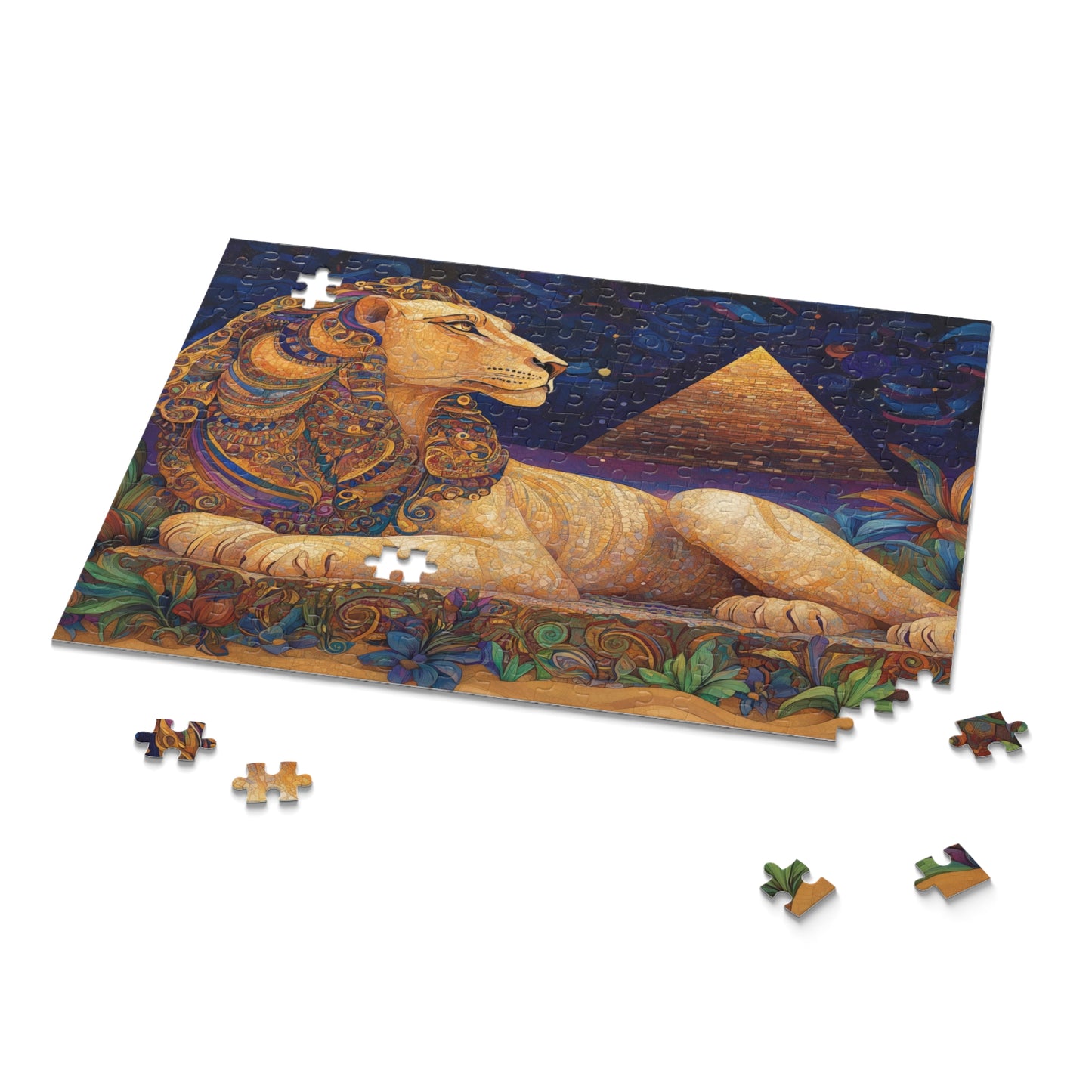 The Majestic Sphinx Mosaic - Puzzle (120, 252, 500-Piece)