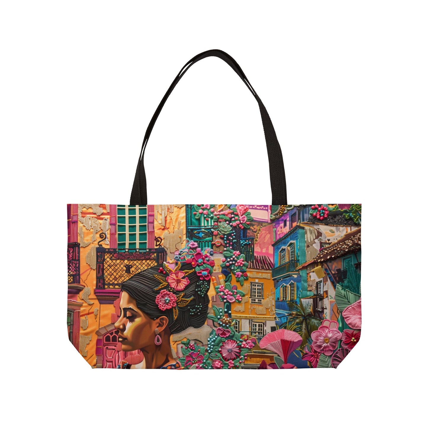 Weekender Tote Bag - The Beauty of Alfama: A Tapestry of Tradition, Portugal