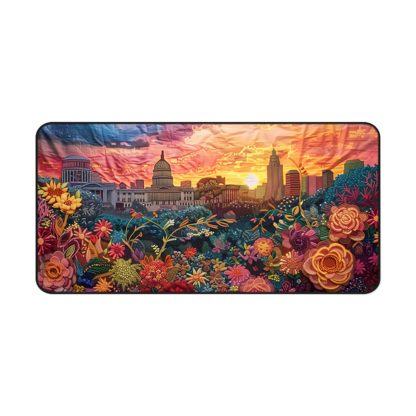 Gaming Desk Mat - Sunrise Over Capitol Hill