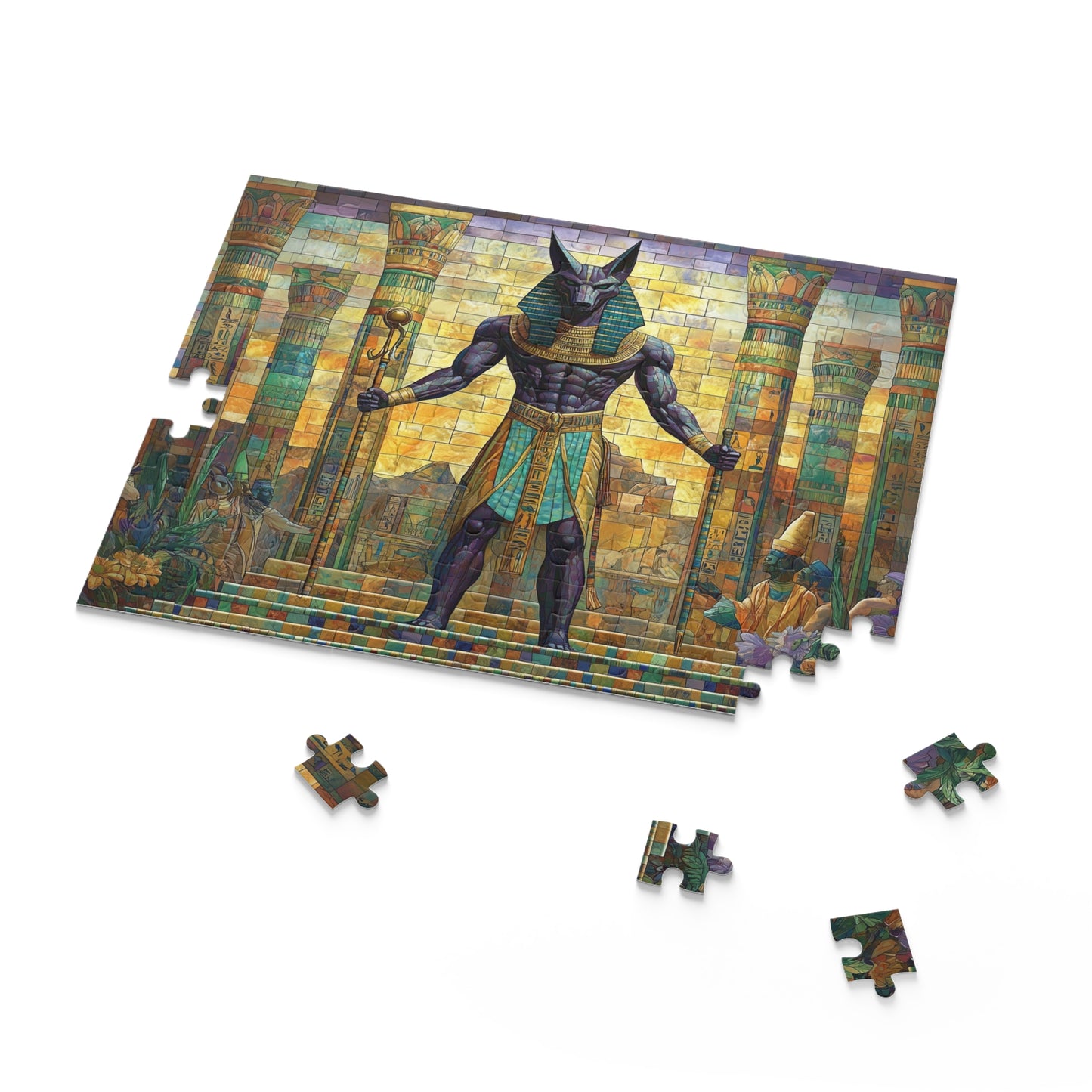 Guardian of the Pharaohs: Anubis Stands Watch - Puzzle (120, 252, 500-Piece)