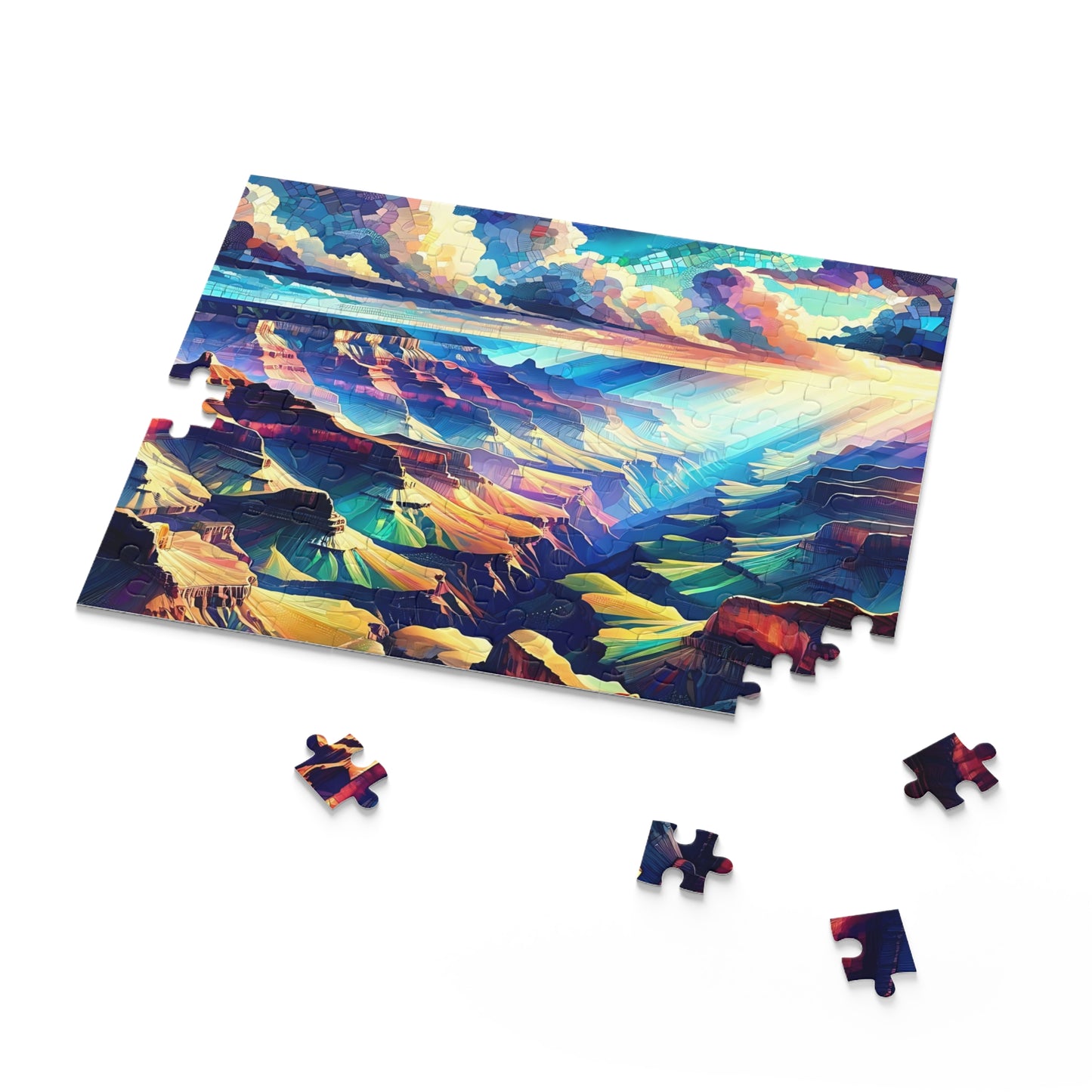 Majestic Sunrise Over Grand Canyon Mosaic - Puzzle (120, 252, 500-Piece)