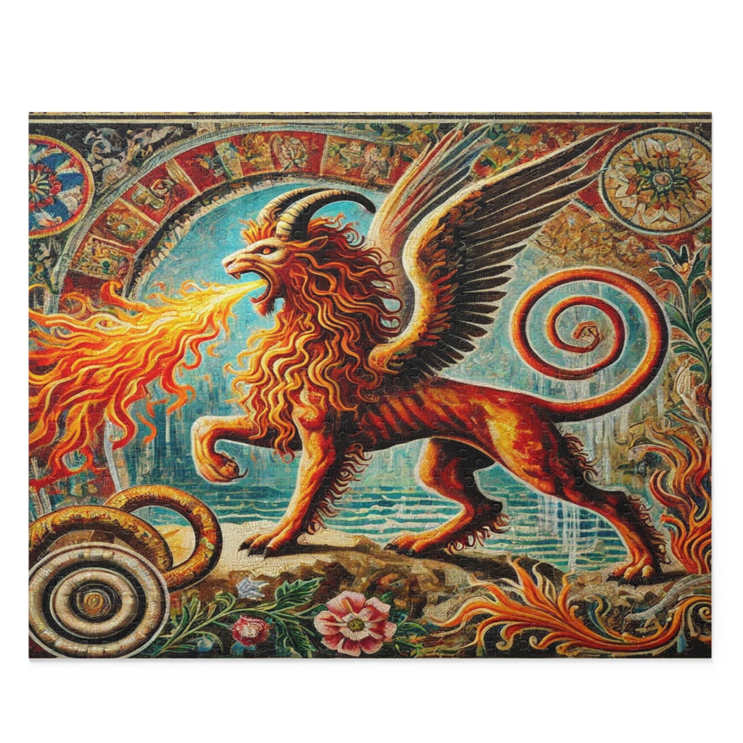 Chimera's Fiery Wrath - Puzzle (120, 252, 500-Piece)