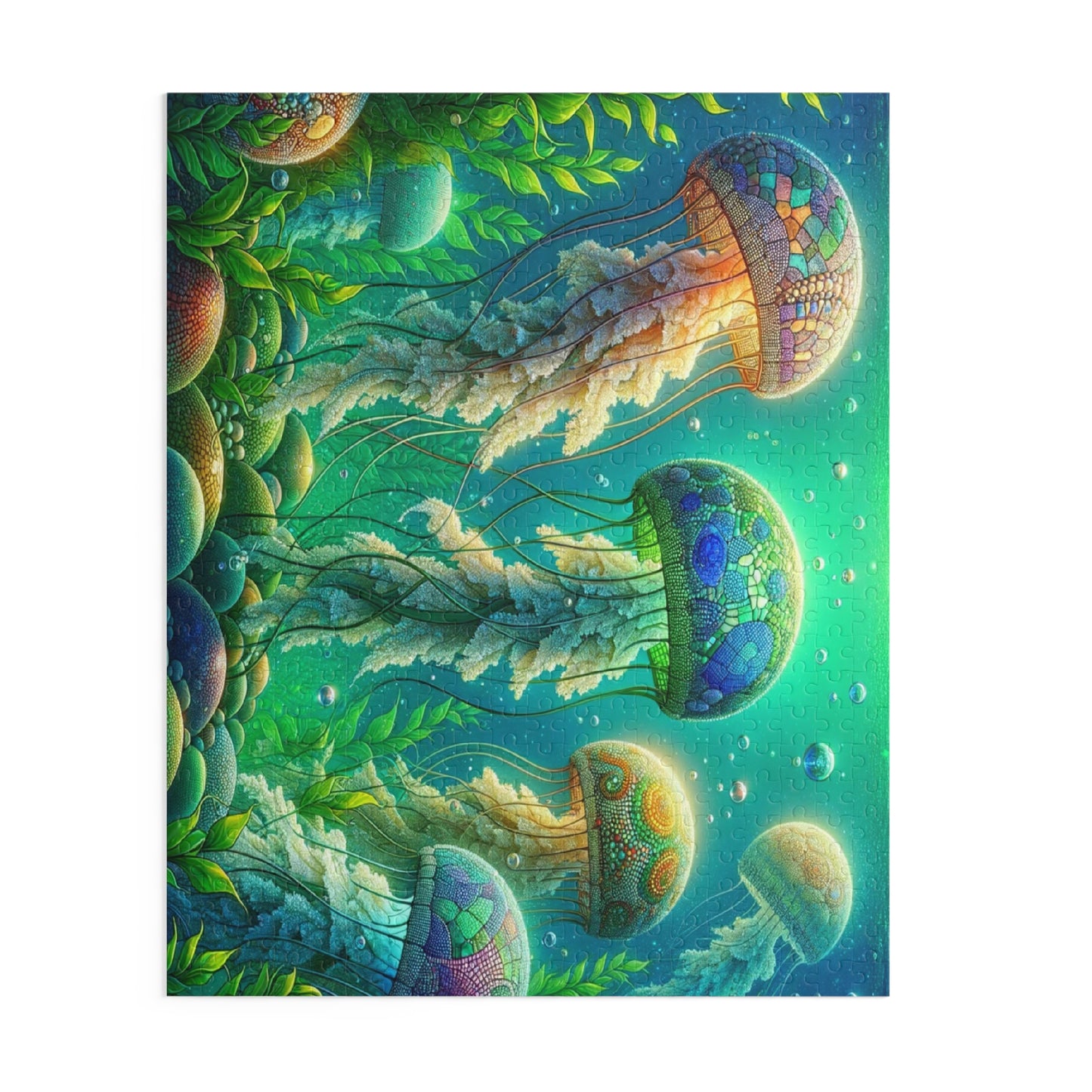 Enchanted Jellyfish: Mosaic Ocean - Puzzle (120, 252, 500-Piece)
