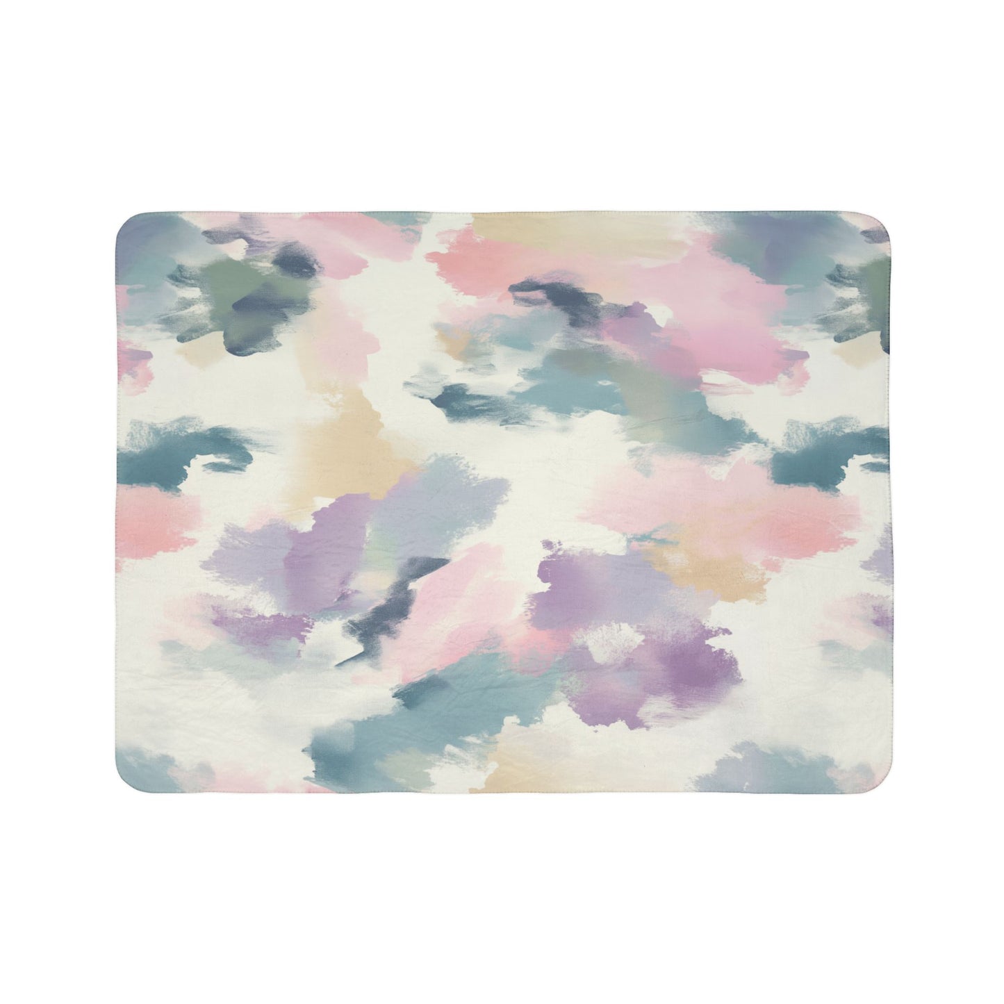 Sherpa Blanket: Custom Sweet Pastel Accent Fleece Throw