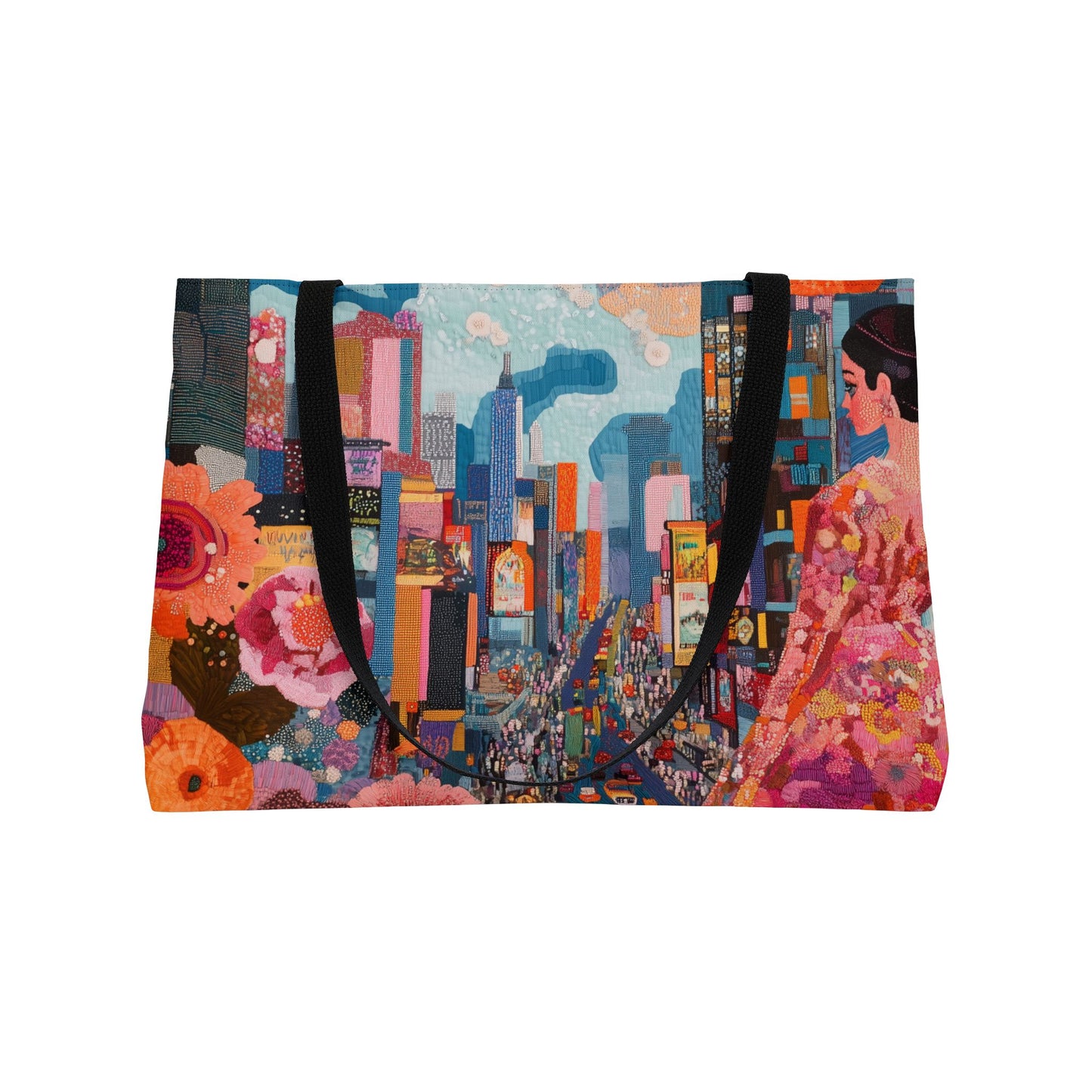 Weekender Tote Bag - Timeless Elegance on Broadway in 1800's