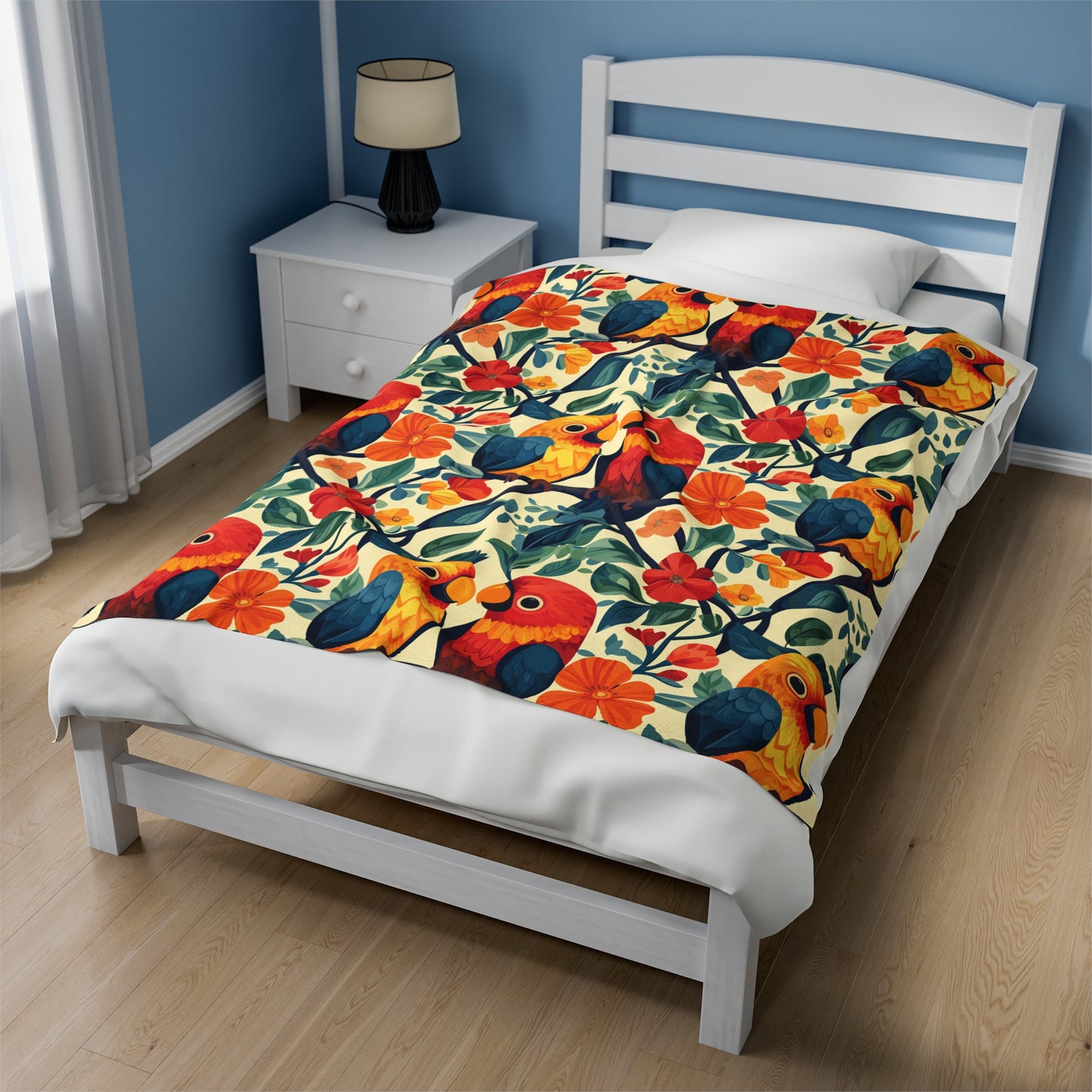 Velveteen Plush Blanket - Tropical Romance