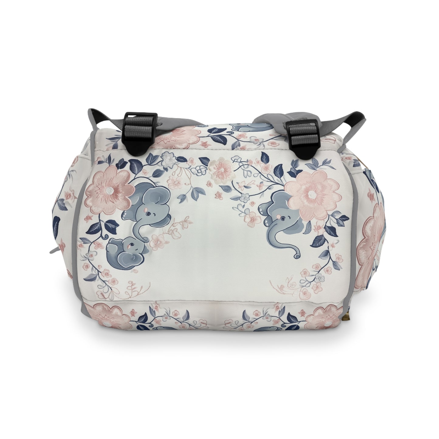 Custom Multifunctional Diaper Backpack: Elephant Bliss