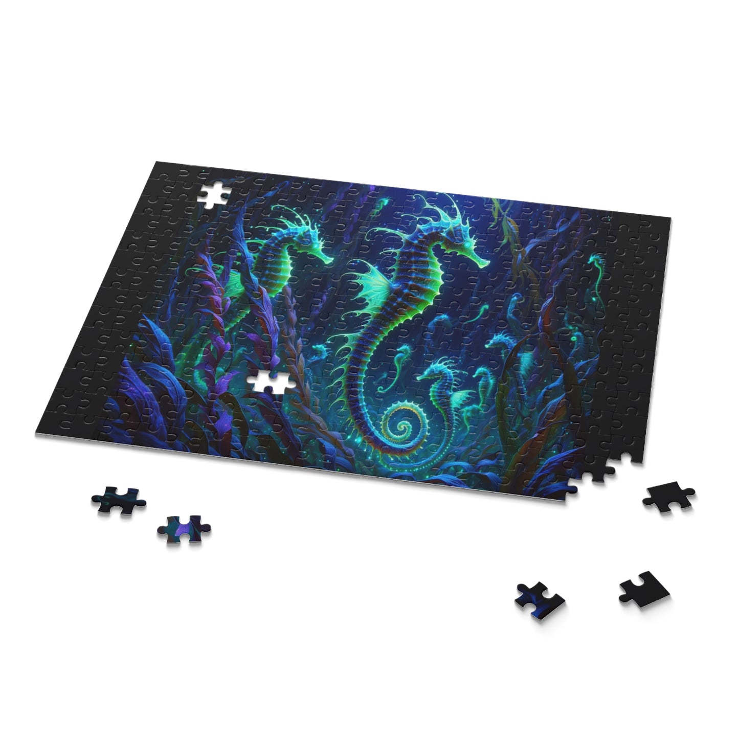 Enchanted Seahorses - Custom Jigsaw Puzzle (120, 252, 500-Piece)